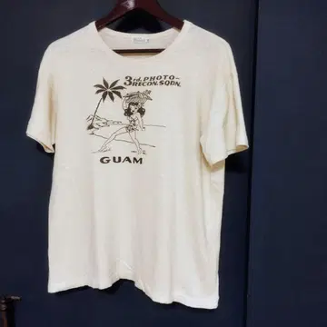 웨어하우스 T셔츠 38 USN SKIVVY GUAM 베이지