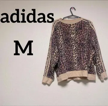 adidas 레오파드 무늬 맨투맨 [ M ] 브라운 베이지 트레이닝복