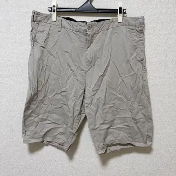 마이클 브랜드 무지 하프 팬츠 스트레이트 38 [XXL] 브라운 면