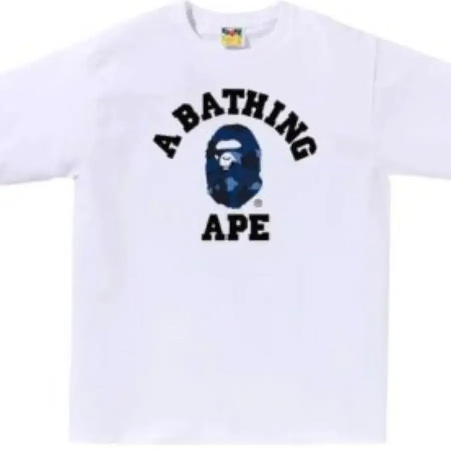 베이프 A BATHING APE 카모 반팔 티셔츠 화이트
