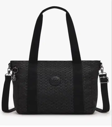 Kipling 2way 숄더백 블랙 메탈 참 포함