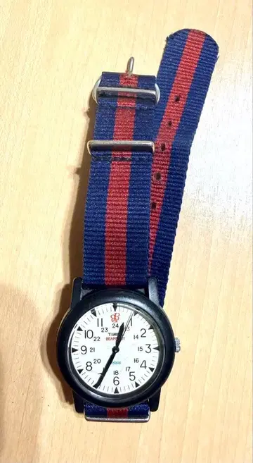 TIMEX BEAMS BOY 빔즈 보이 콜라보 손목시계 스트라이프 패턴
