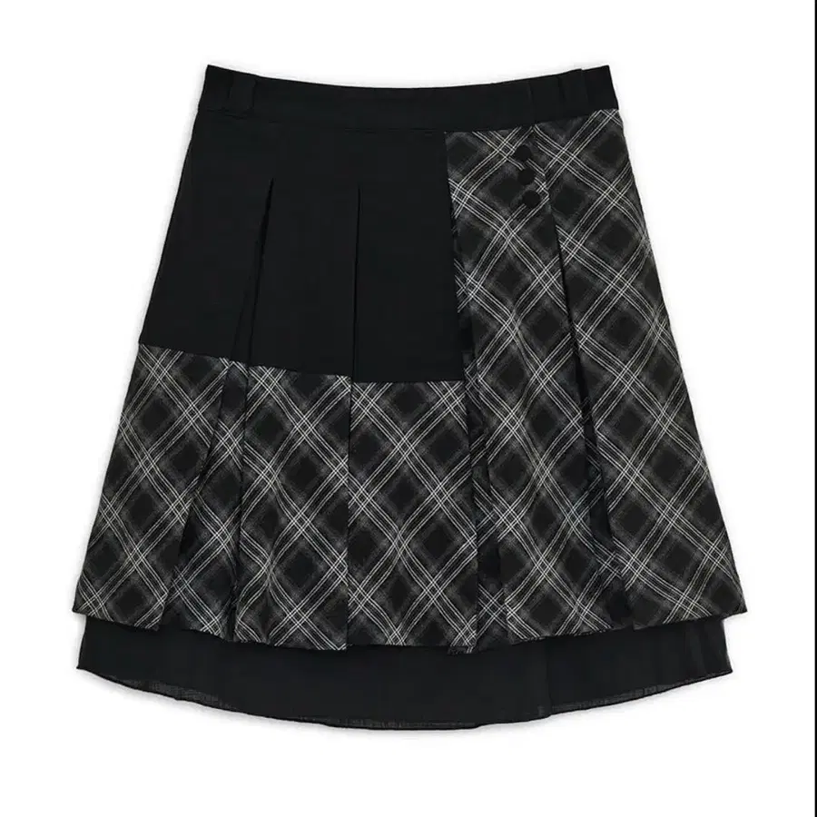 허그유어스킨 Check pleats midi skirt 스커트
