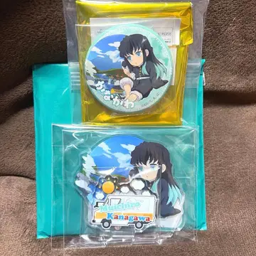귀멸의 칼날 ufotable Cafe TOGO 가나가와 아크릴 스탠드 캔뱃지 무이치로