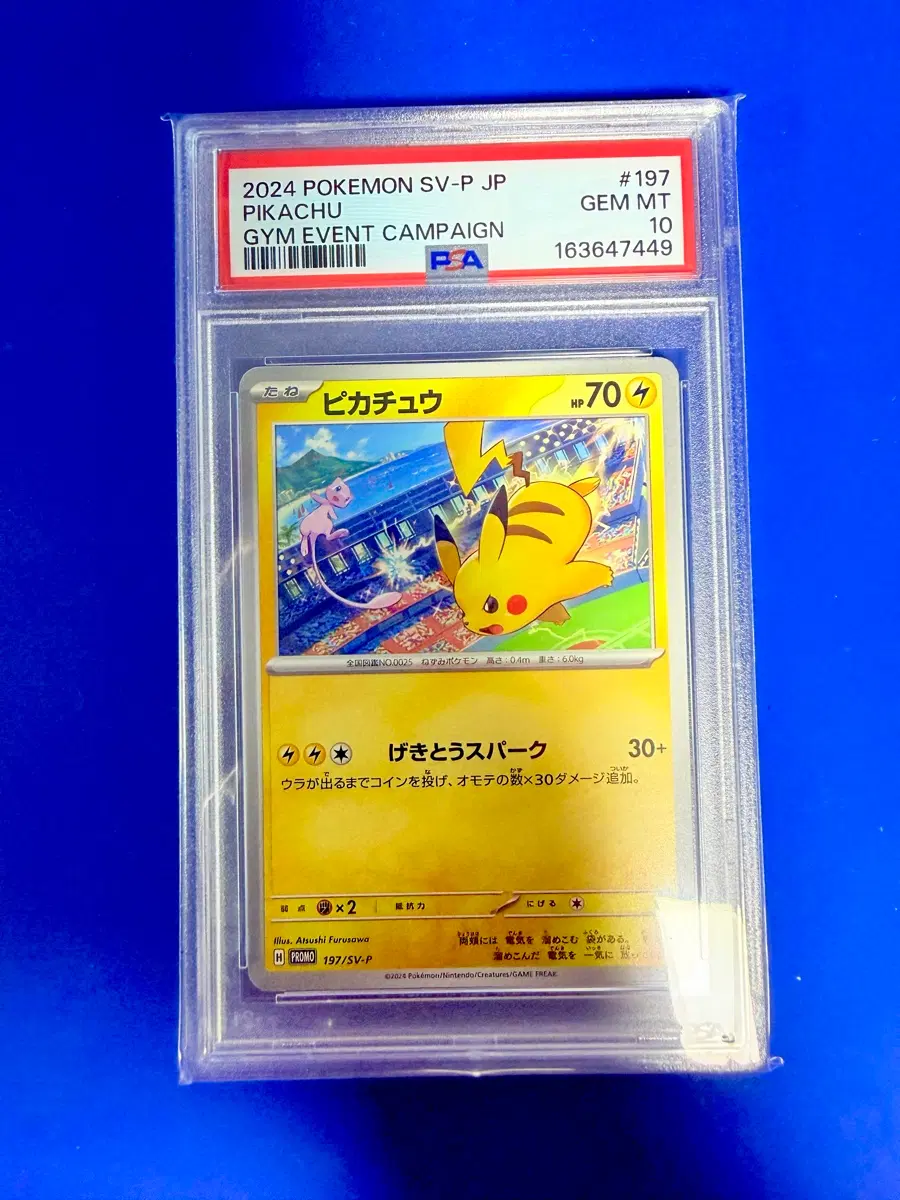 포켓몬카드 피카츄 뮤 짐프로모 프로모 일판 PSA10 카드