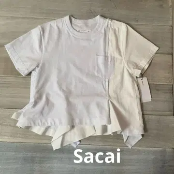 새상품 Sacai 반팔 T셔츠 Dungaree x Cotton25-08268
