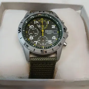 SEIKO 100M 남성용 손목시계 밀리터리 해외