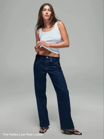 The Hailey 로우라이즈 루즈핏 데님 23 24