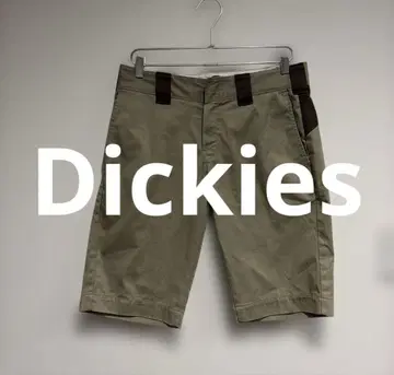 디키즈 남성용 숏팬츠 치노 팬츠 카키 절개 디자인