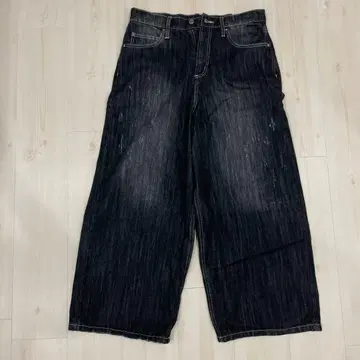 BELVET ORIGIN 와이드 데님 팬츠 블랙