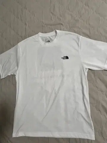 THE NORTH FACE 카모플라주 로고 티셔츠 화이트 XL