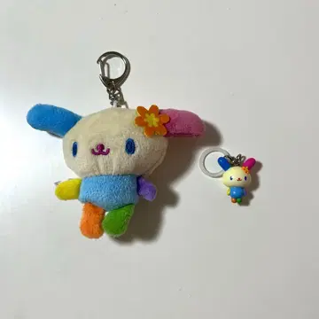 우사하나 메지루시 참 봉제 인형 키링