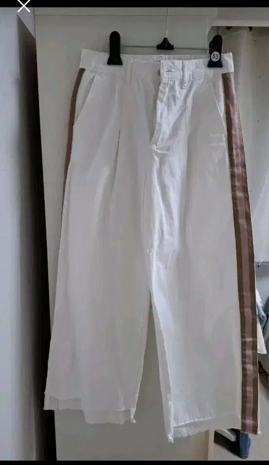 ZARA BASIC 데님 와이드 팬츠