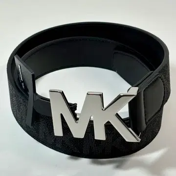Michael Kors 벨트 MK 버클 로고 시그니처 블랙 남성용