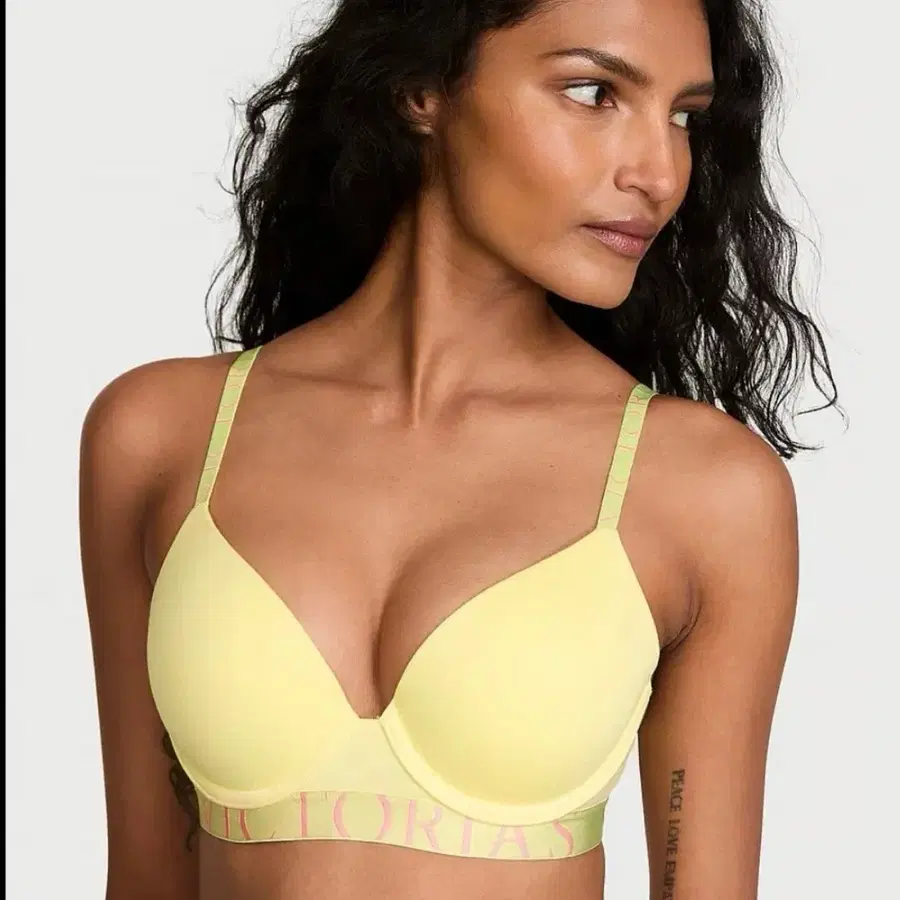 Victoria secret 옐로 푸시업 브라 32c 새거