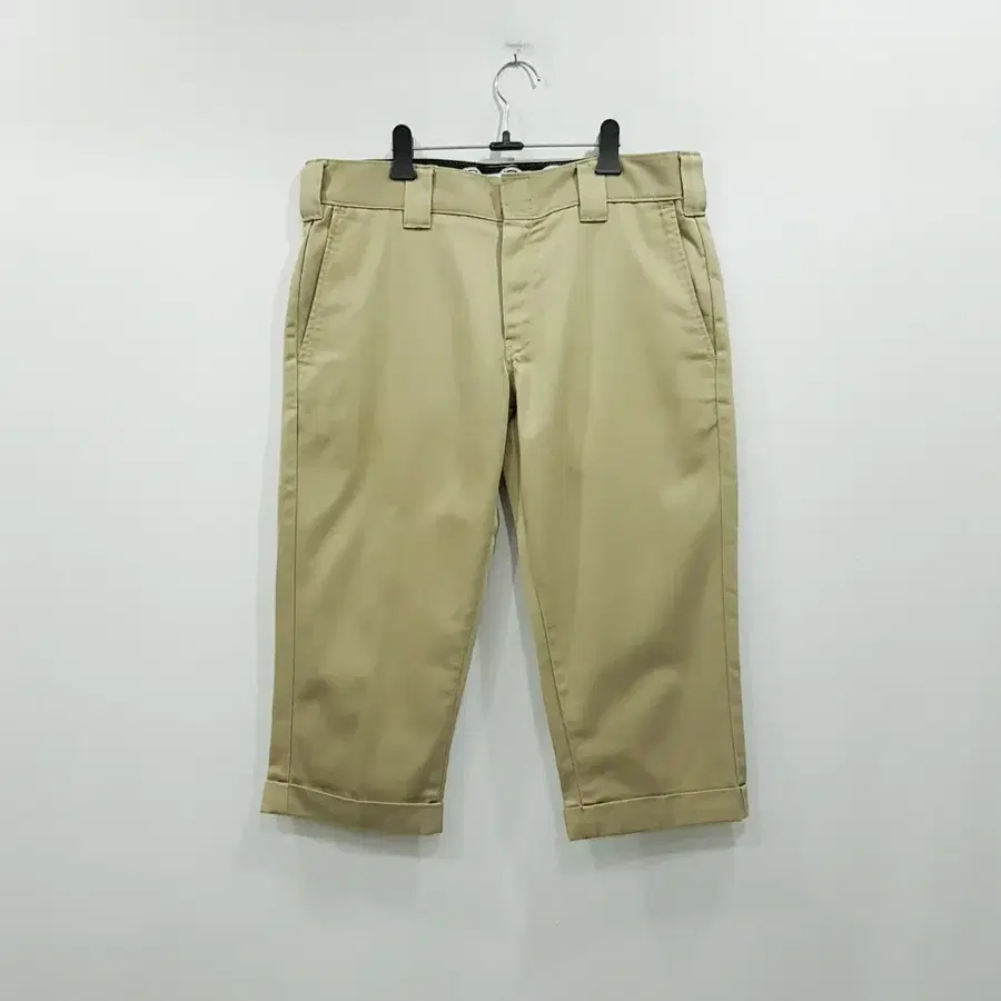 디키즈 베이지 롤업 워크웨어 버뮤다팬츠 7부 반바지 남32 R248