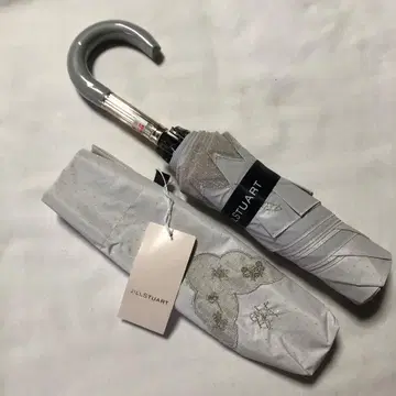 질스튜어트 우천 겸용 접이식 우산 (도트 옅은 그레이 UV 차광 열차단