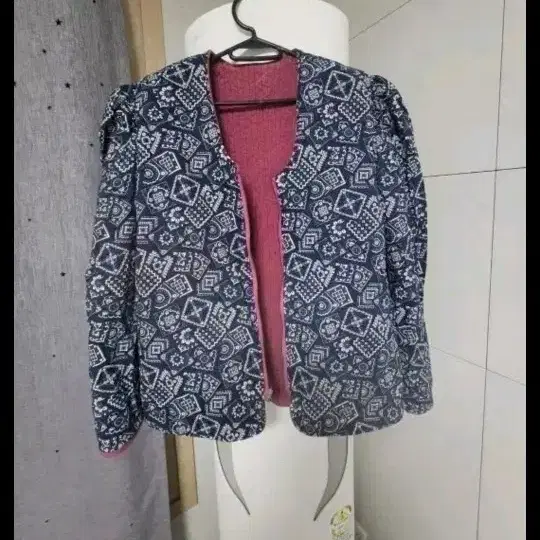자켓 네이비 패턴 여성 의류 메르시제이부티크 프리싸이즈