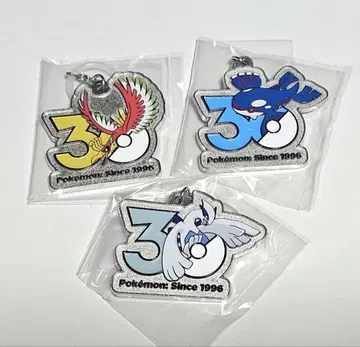 포켓몬 30주년 메탈 참 마스코트 카이오가 루기아 호우오우