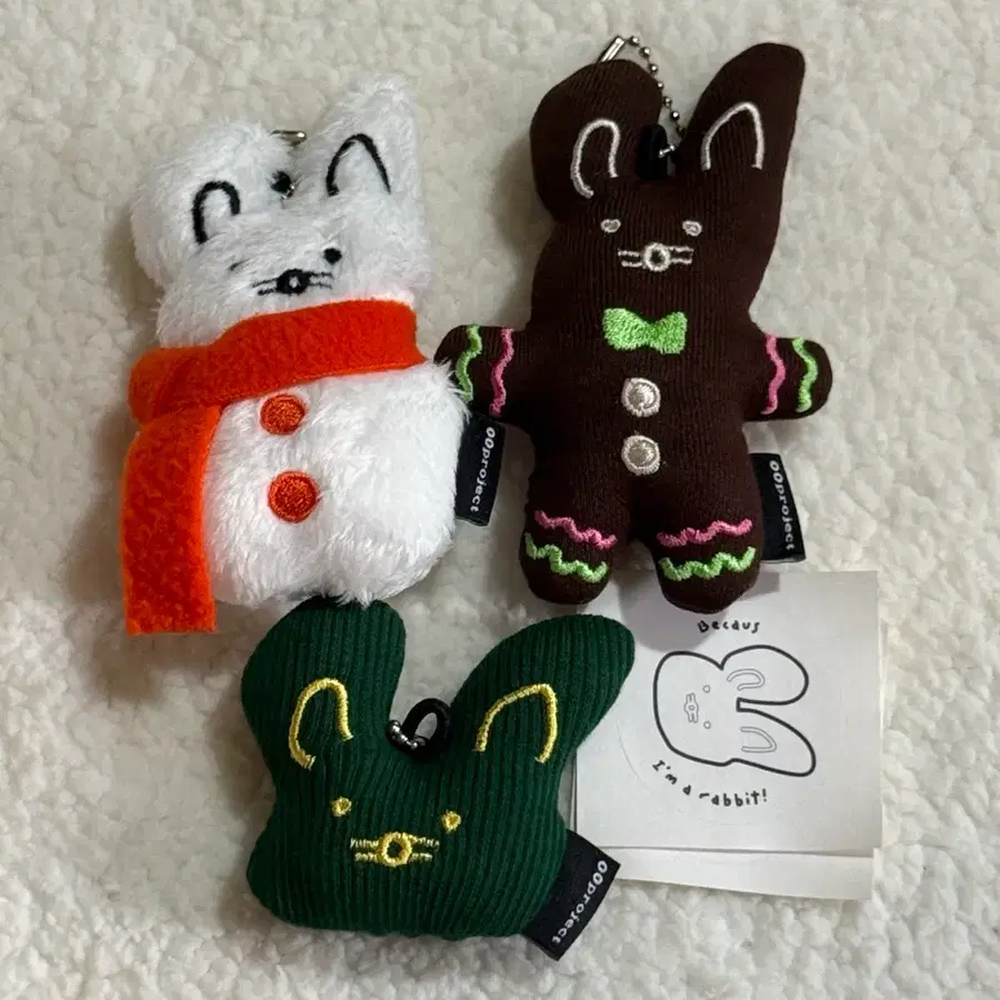 김영영님 도영 핸드메이드 인형 키링 눈사람 토끼 양도