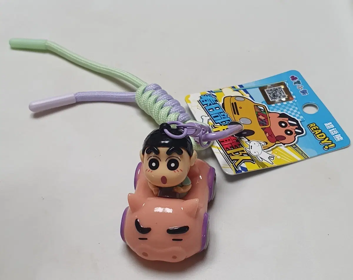 짱구 부리부리몬 자동차 피규어 키링 새상품
