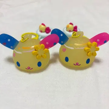 산리오 캐릭터즈 시크릿 요요풍 참 우사하나 2개 세트