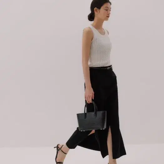 시에 아밀라 슬릿 스커트 블랙 xs