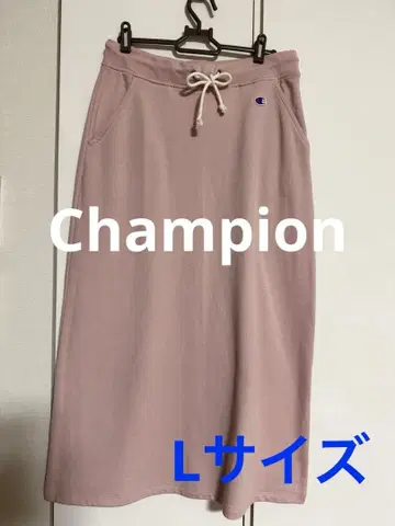 Champion 맨투맨 롱 스커트 핑크 L 사이즈