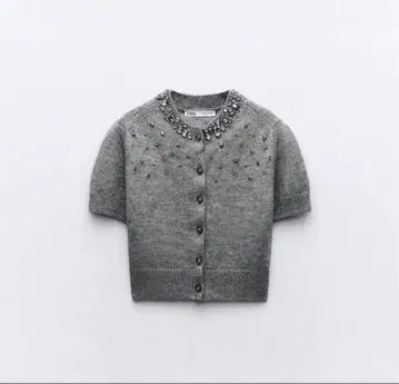ZARA 큐빅 버튼 니트 가디건 최종 가격 인하