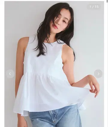 Mila Owen 백리본 아메스리 페플럼 블라우스