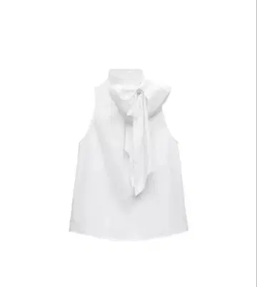 ZARA 리본 포함 홀터넥 트렌치코트 소재 상의