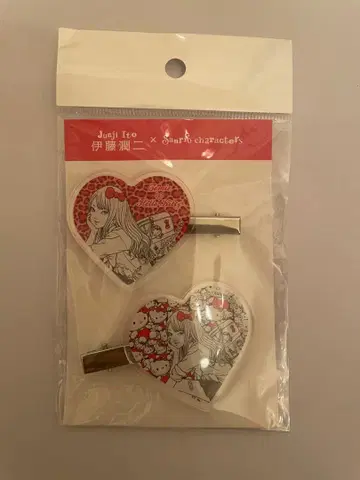 이토 준지 x 산리오 아크릴 헤어 클립 토미에 갸루 토미에 헬로키티