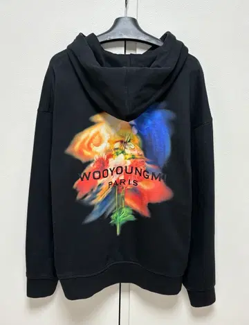 [정품A++/48]우영미 24FW 스웨잉 플라워 후드 블랙