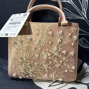 ZARA 자수 펄 장식 파티 백