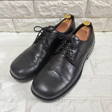 ZARA 가죽 신발 블랙 플레인토 42 ( 약 27.0cm )
