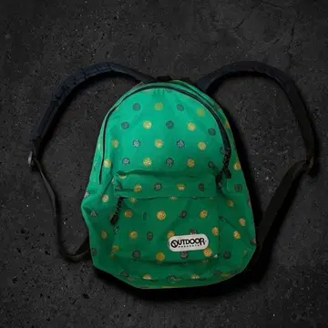 OUTDOOR PRODUCTS 백팩 그린 도트 패턴 CORDURA