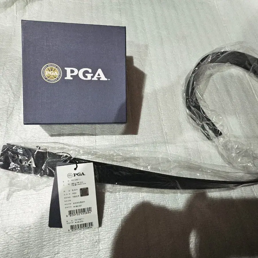 PGA 남자 골프 자동 가죽벨트