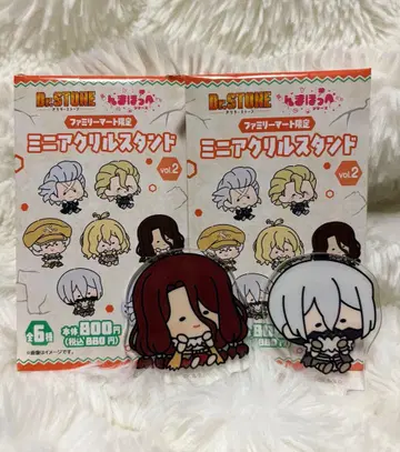 Dr.STONE 음마호페 미니 아크릴 스탠드 시시왕 사 시로가네 코하쿠 세트