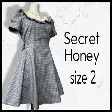 새상품급 Secret Honey 시크릿허니 체크 원피스