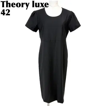 [새상품급] Theory luxe 반팔 원피스 42 블랙 무지
