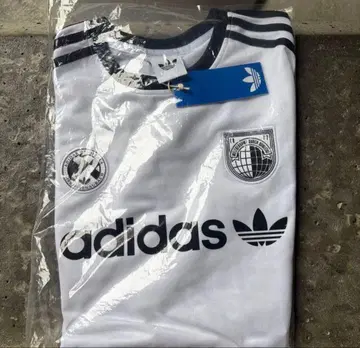 레어 일본 사이즈 S adidas SSL 저지 축구 T셔츠 화이트