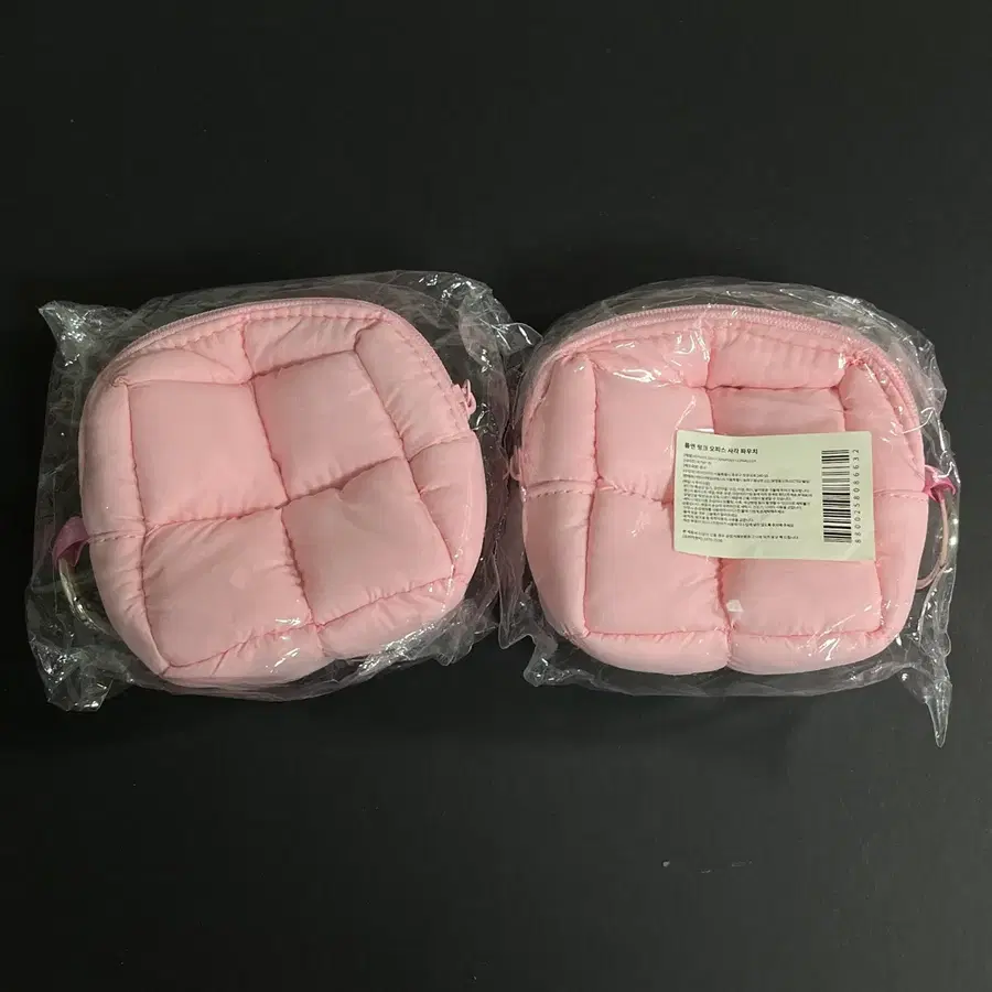 롬앤 핑크 오피스 사각 파우치 새상품