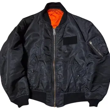 ALPHA 80s USA제 MA-1 백 로고 플라이트 자켓 M 사이즈