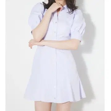 rienda 스트라이프 미니 원피스 라이트 퍼플