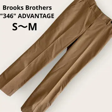 Brooks Brothers 346 슬림 레그 치노 팬츠 카멜 센터 프레스