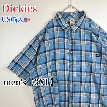 BA167 [US 수입] 디키즈 반팔 체크 셔츠 men's [3XL]
