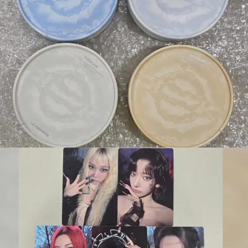 르세라핌 퓨어플로우 개봉앨범 1세트+위버스 예약특전 지류포토액자 1세트