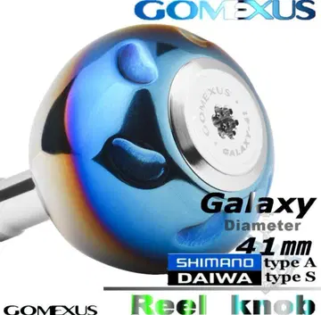 Gomexus 티타늄제 GALAXY 노브/41mm/실버