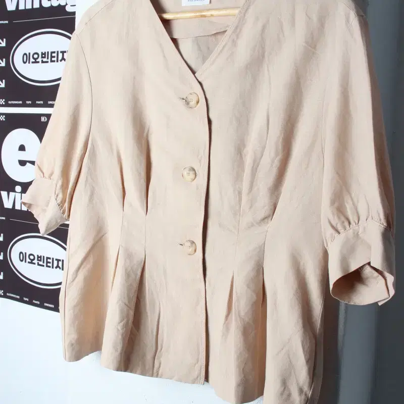 W(XL) 쉬스미스 반팔 카라 티셔츠 셔츠 남방 블라우스-H35357