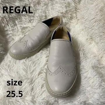 REGAL 리갈 윙팁 슬립온 남성용 25.5 아이보리